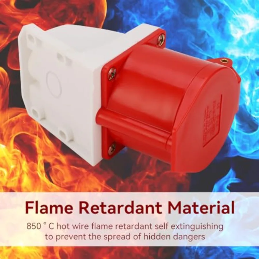 Industrial Plug Connector 32AMP 5 Pin 3 Phase Plug 220380V 240415V 3P+N+E Power Plug Waterproof Electrical Plug Socket Adapter