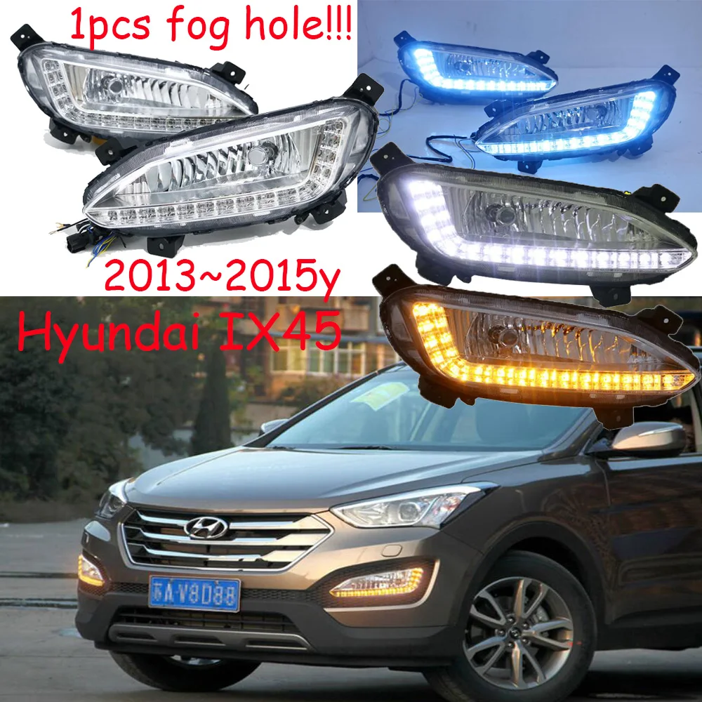 Car bumper headlight for Santa fe ix45 daytime light 2013~2015y DRL car accessories LED headlamp for IX45 fog light