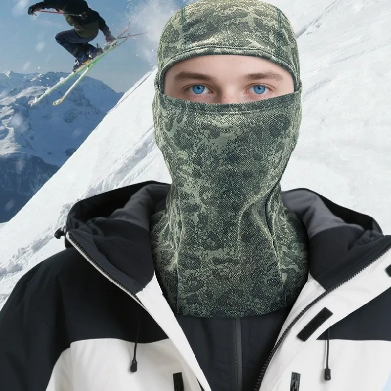 New Thermochromic Color-Changing Face Mask for Skiing Breathable Windproof Outdoor Cycling and Warm Headwear