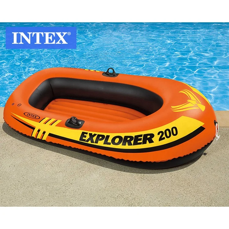 Intex 58331 Explore 200 Boat Set Inflatable Drift Kayak Inflatable Rubber Fishing Boat