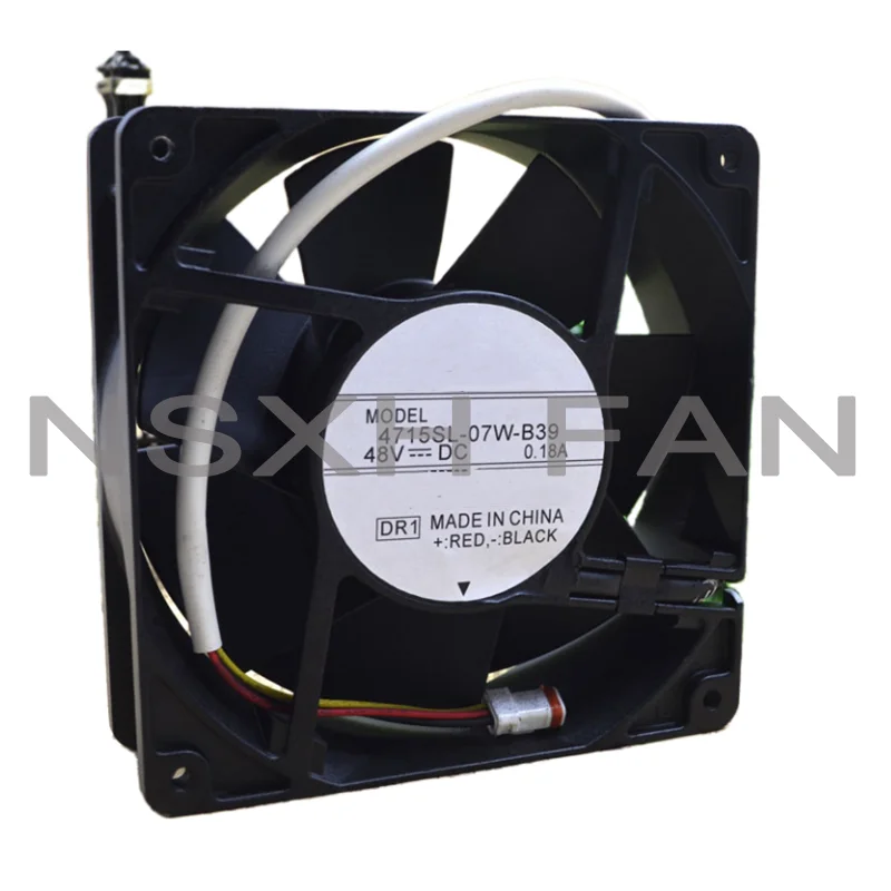 

ORIGINAL 12CM 4715SL-07W-B39 48V 0.18A 3WIRES METAL WATERPROOF COOLING FAN