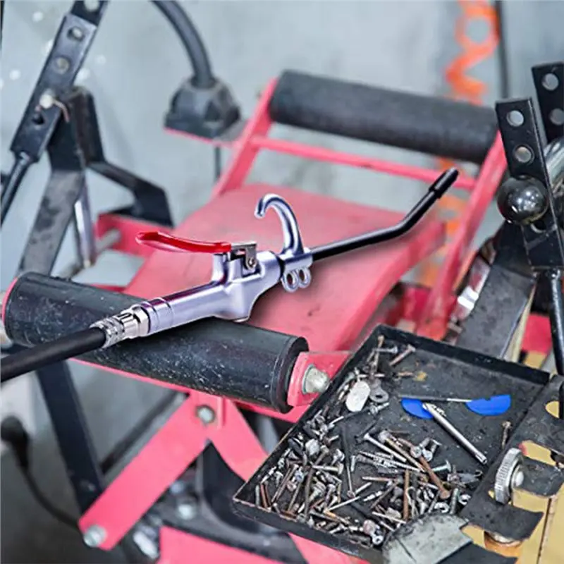 مسدس نفخ الهواء ذو الحجم العالي، واقي مطاطي ممتد، أداة تنظيف الغبار الهوائية الصناعية #4