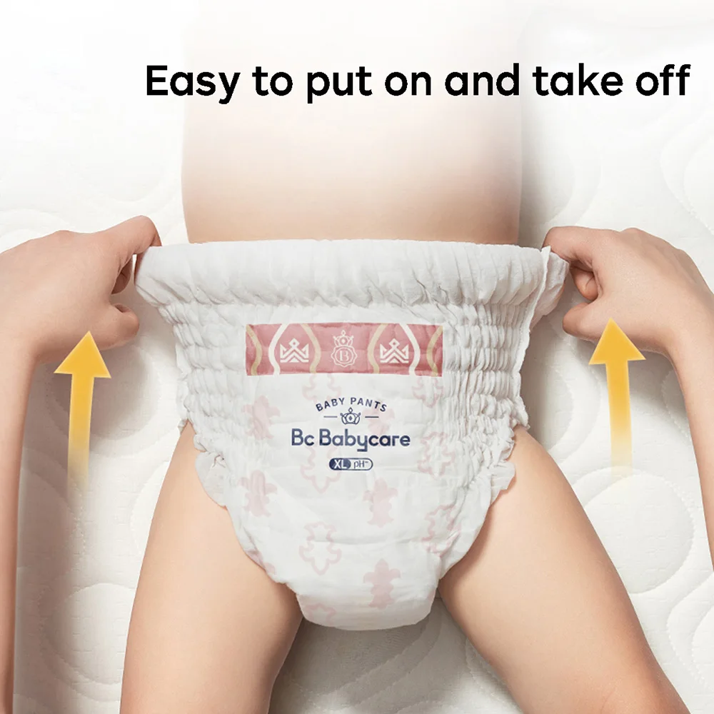 Bc Babycare Disposable Diaper Pants Breathable Ultra-soft Dry Absorbent Diaper L/XL/XXL/XXXL