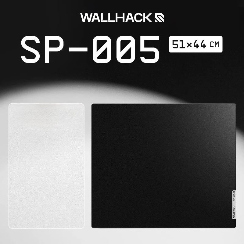 Wallhack SP-005 Glass Mouse Pad 51x44 Black White