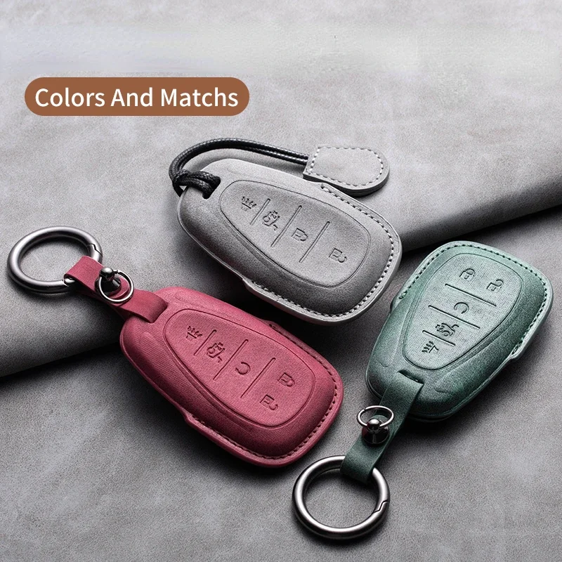 

4/5 Buttons Leather Car Key Case Cover for Chevrolet Chevy Camaro Cruze Malibu 2016 2017 2018 2019 2020 Spark Sonic Onix Equinox