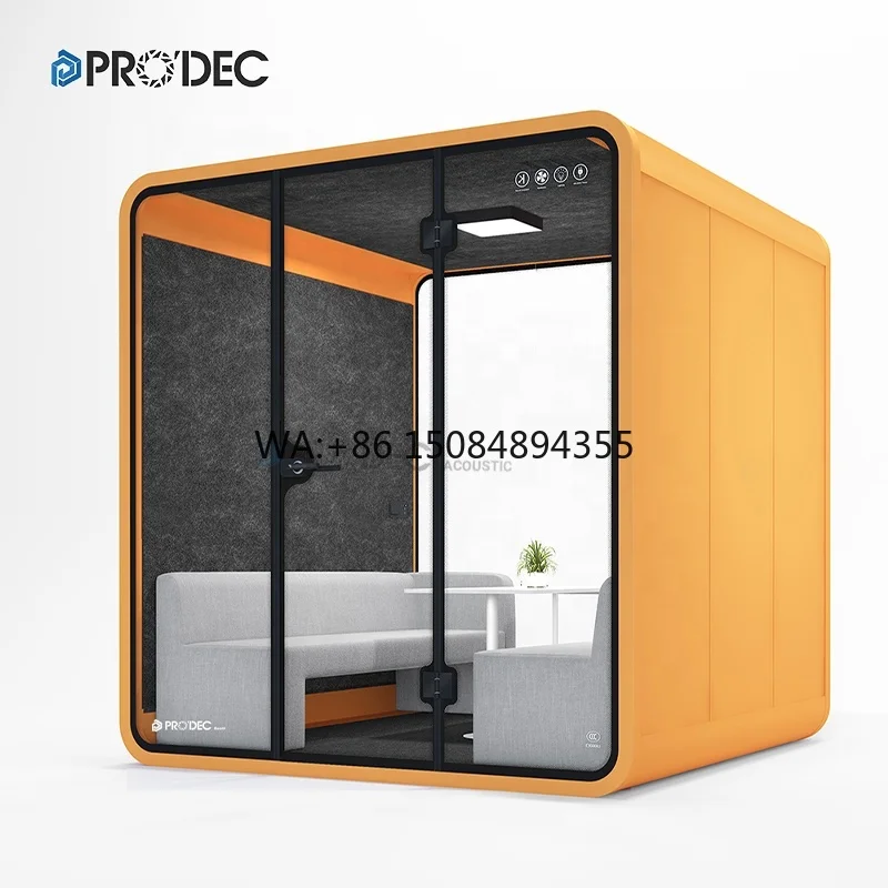 Removable Soundproof Booth Telephone Pod Silence Booth