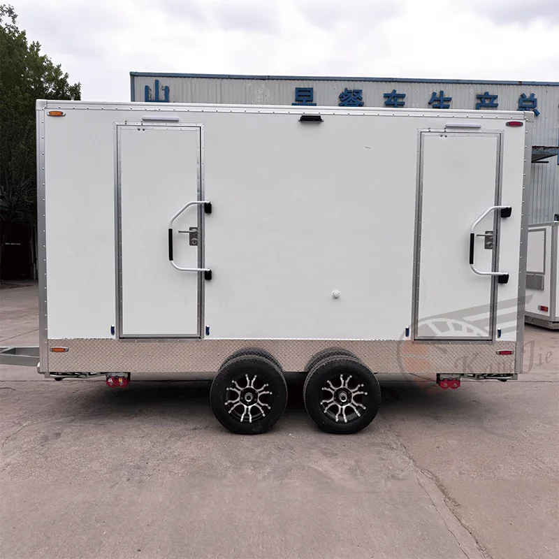 

Custom Outdoor Bathroom Toilet Trailer with Shower for Remote Or Emergency Situations - Mobile Restroom for Sale in China
