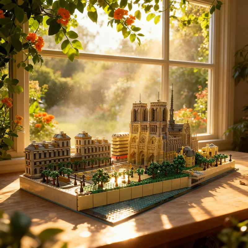 

4879pcs MOC Notre Dame Expansion Architecture Model Building Blocks Construction Toy Assemble Christmas Gift Creative DIY Idea