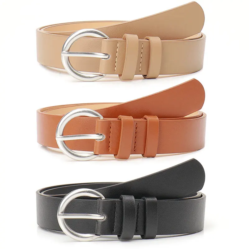 

New Ins Style Trend Pin Buckle Women's Belt Korean Version of The Simple Decorative Coat Jeans Senior Sense Belt Female