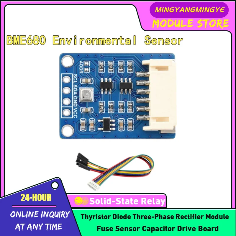 BME680 BME688 Environmental Sensor Module Temperature/Humidity/Pressure/Gas AI Intelligent I2C NEW IN STOCK