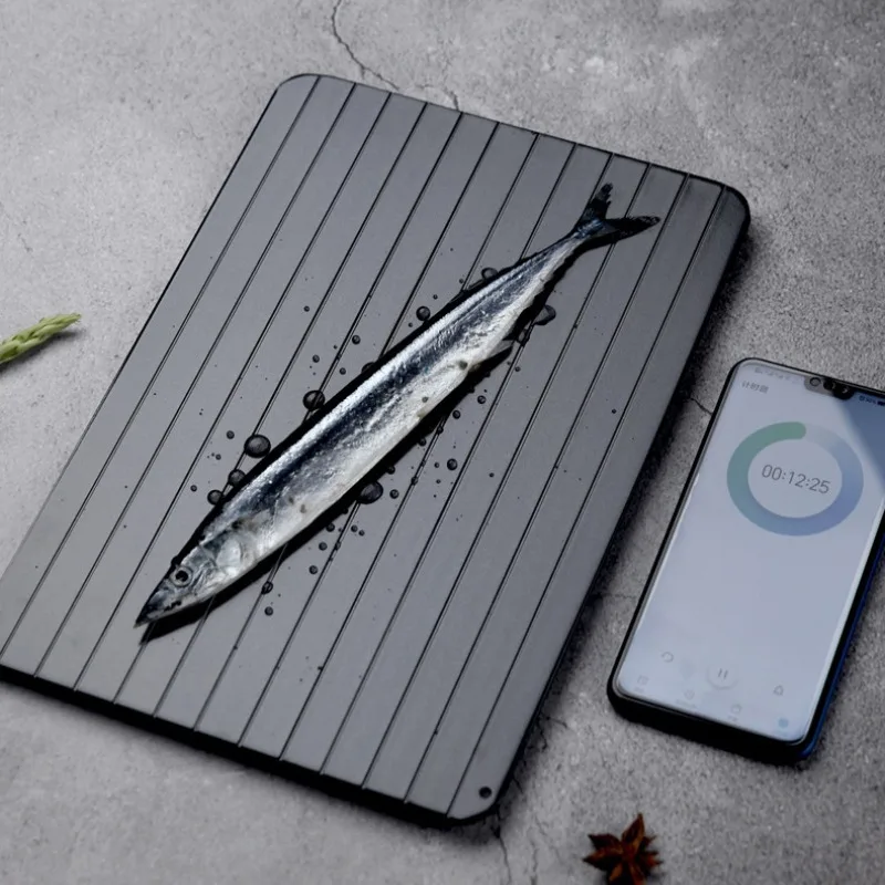 صينية تذويب سريعة سريعة ذوبان سريع طعام مجمد اللحوم الفاكهة لوحة إزالة الجليد السريع لوحة تذويب صينية ذوبان أدوات المطبخ المنزلية الرئيسية