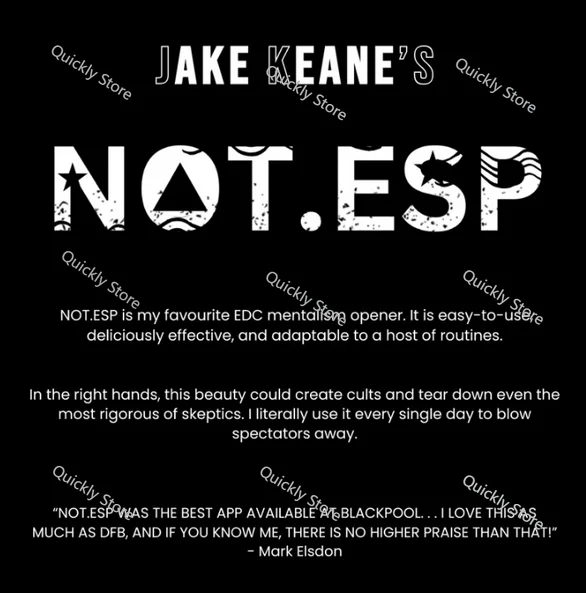 

NOT.ESP by Jake Keane Magic tricks (Instant Download) Quickly send