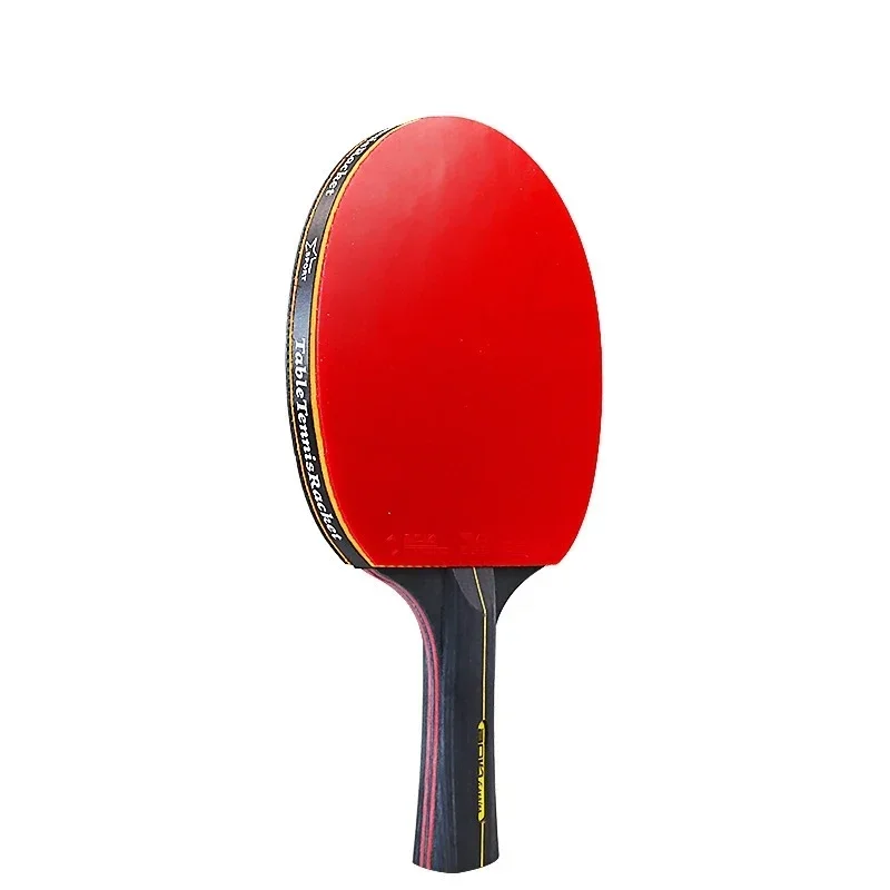 2PCS Professional 6 Star Table Tennis Racket Ping Pong Racket Set Pimples-in Rubber Hight Quality Blade Bat Paddle with Bag