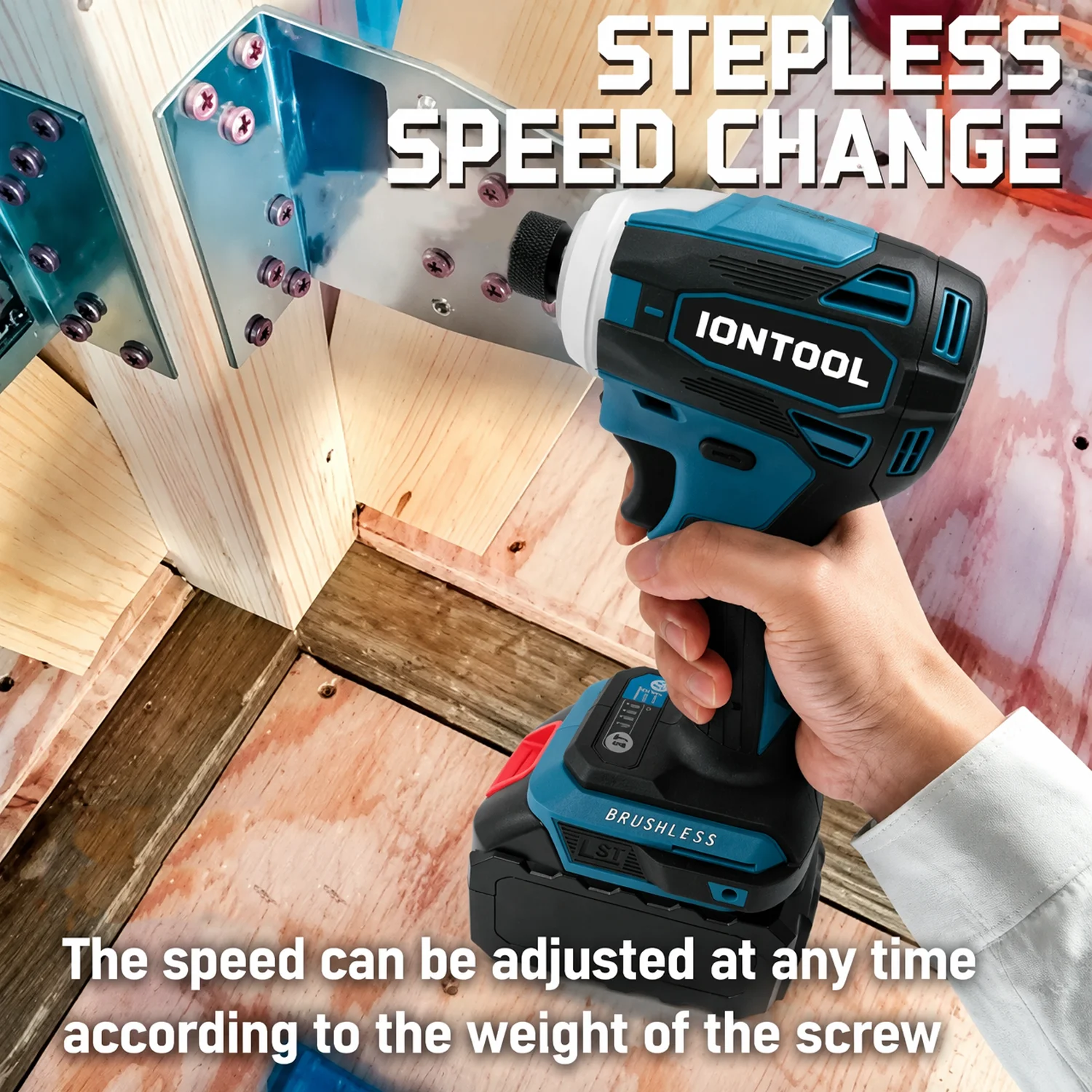 IONTOOL Handheld DTD172 Cordless Impact Driver 1/4