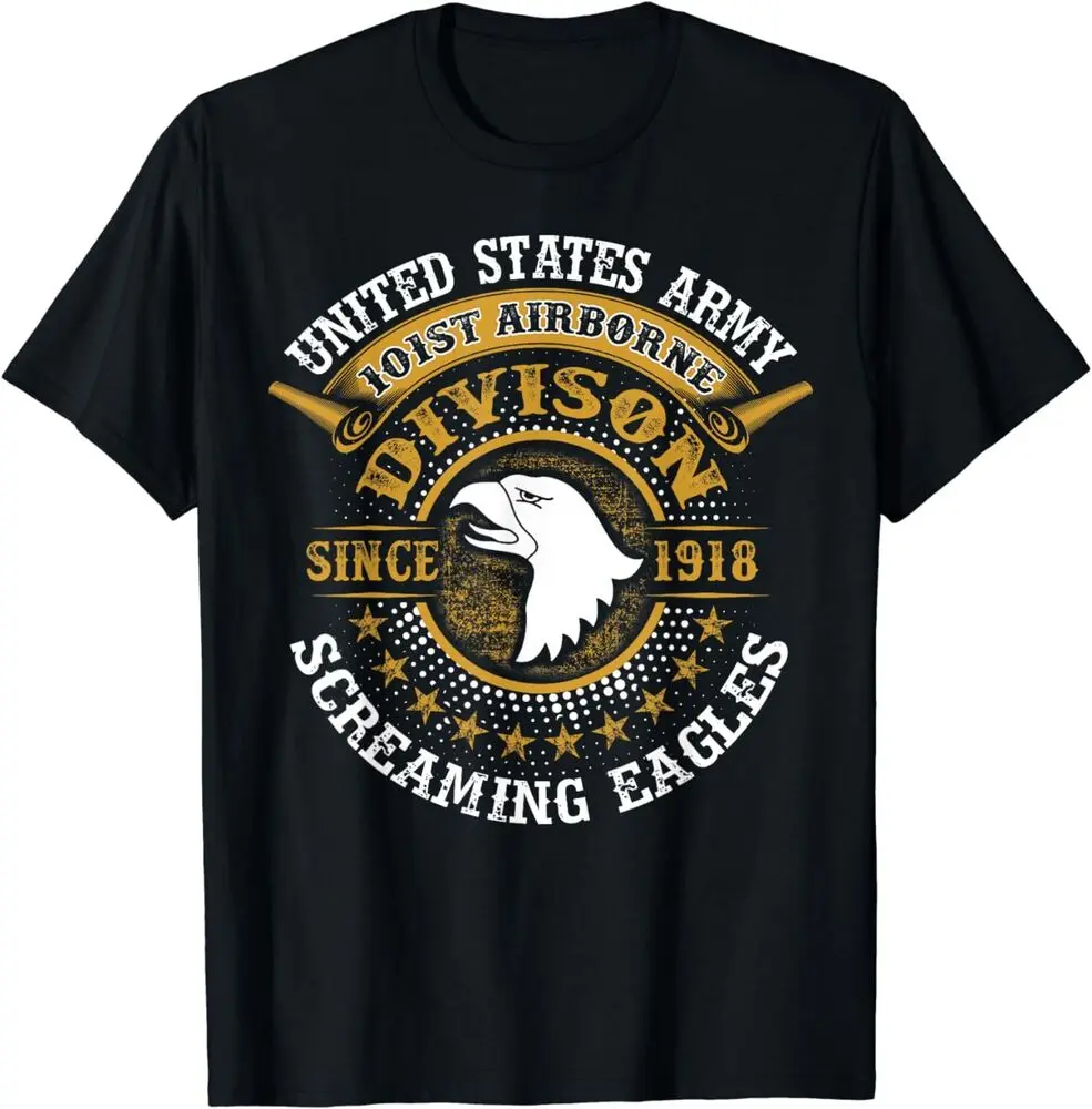 US Army 101ST Airborne Division Soldier Veteran T-Shirt  High Quality 100%Cotton Short Sleeve