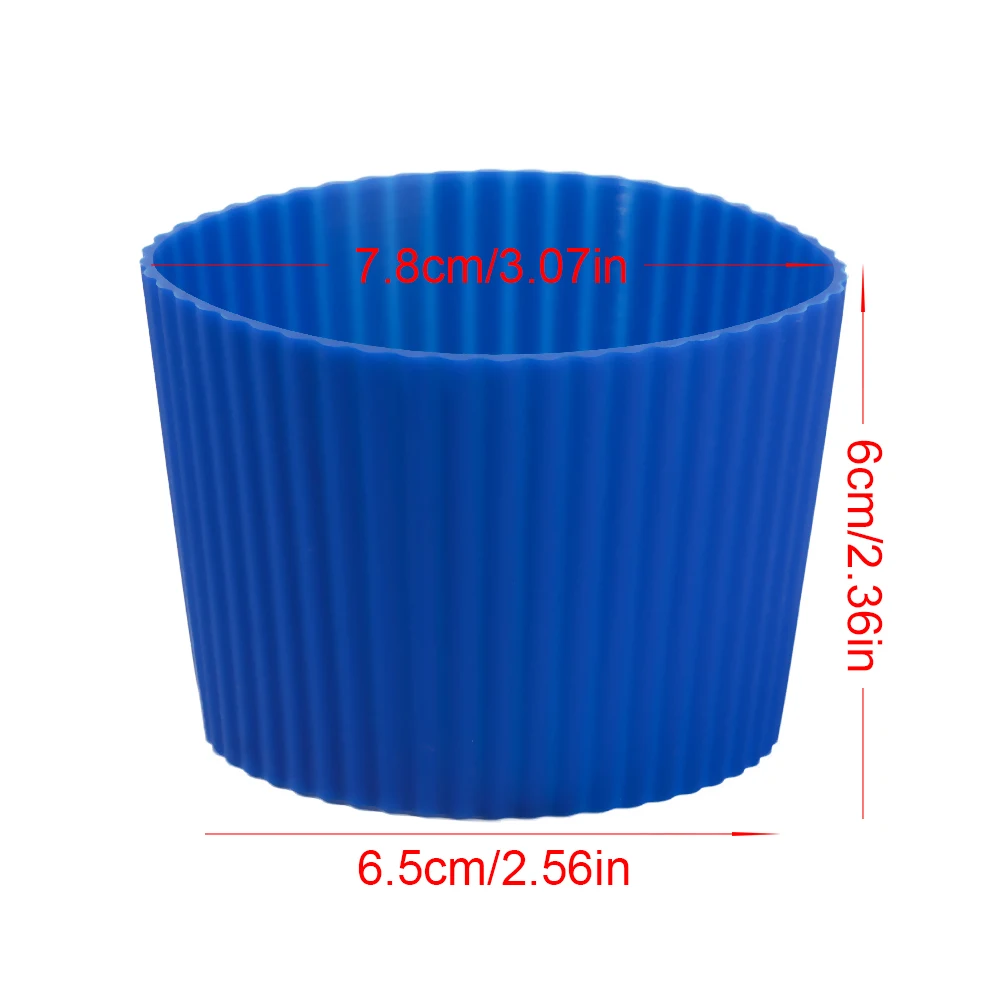 Kitchen Tool Durable Round Table Mats Bottle Sleeves Water Cup Coasters Silicone Cup Sleeve Insulation Cup Cover