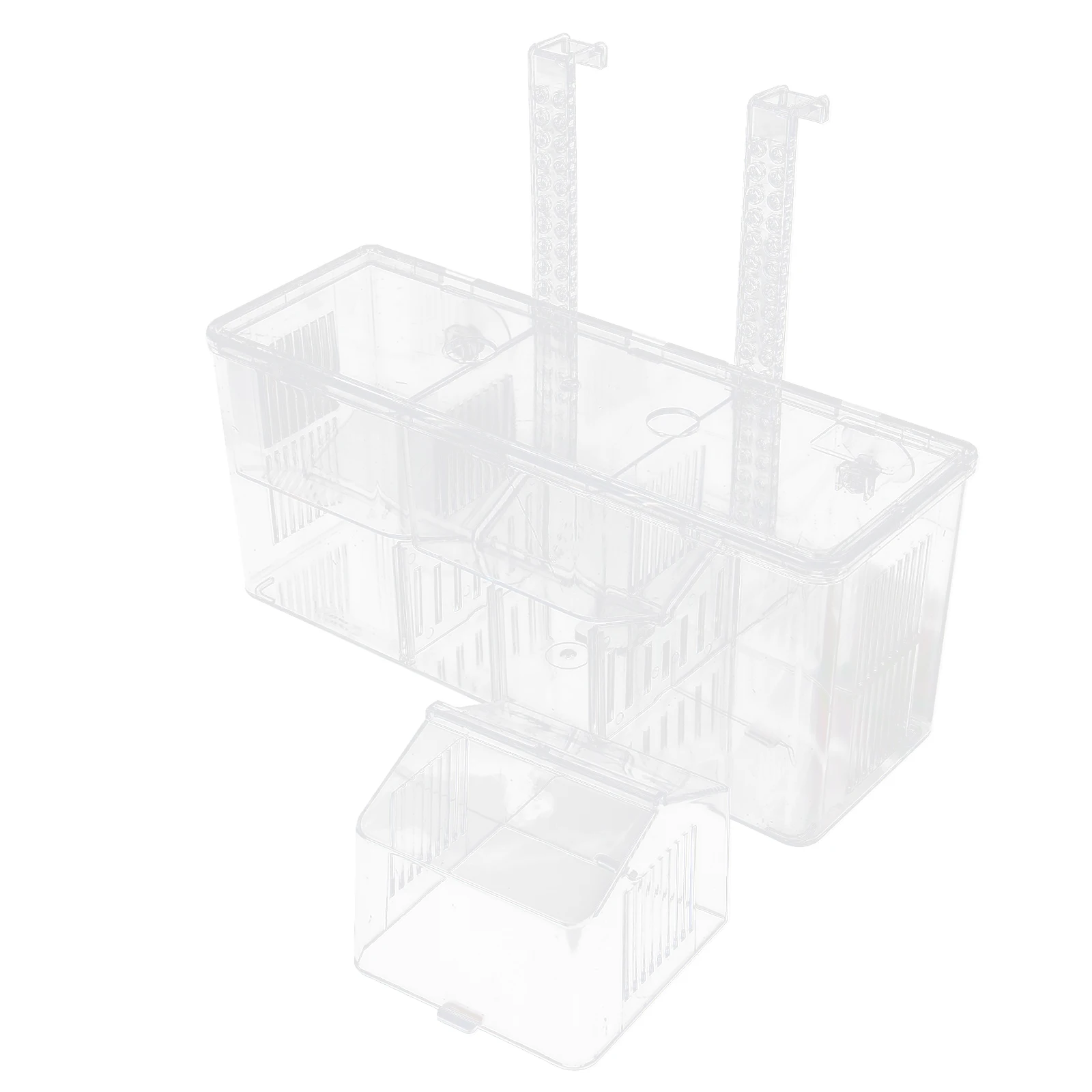 

Plastic Aquarium Fish Breeding Box Tank Hatchery Incubator Container Separation Cover Wear Resistant Long Term Baby Fish