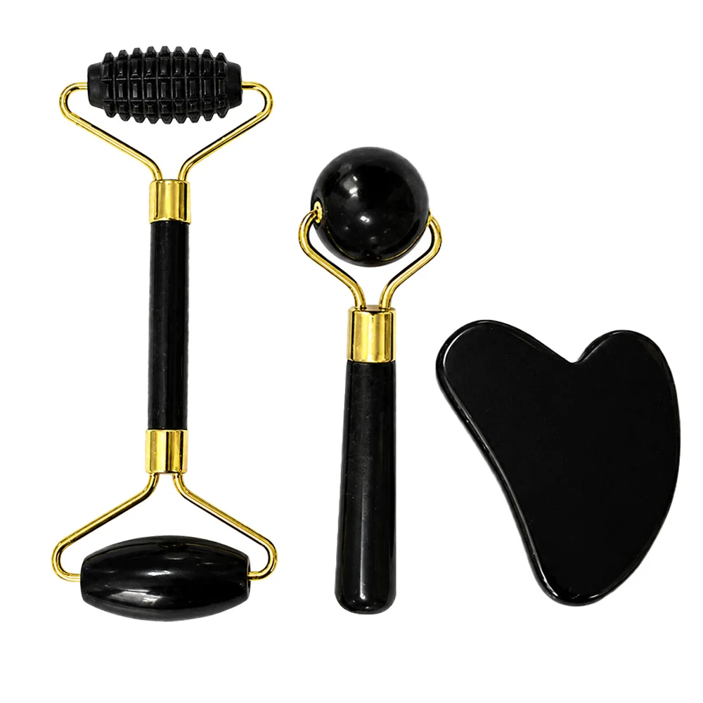 Gua Sha Jade Stone Set Gua Sha Facial Tool Face Massager Guasha Tools For Face Sculpting Jawline Shaper Skin Care SPA Beauty