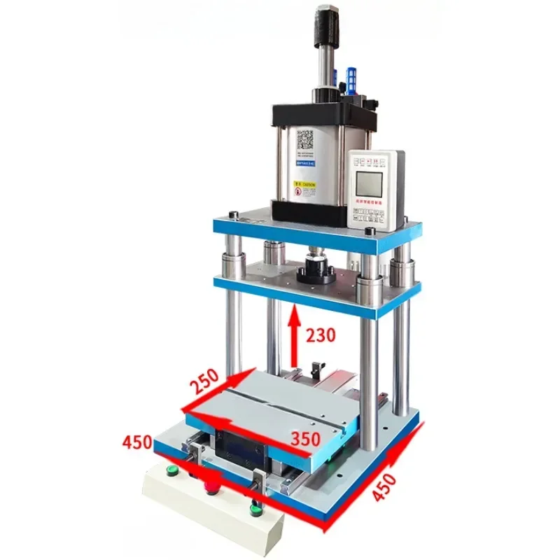 Single column small cylinder punch press desktop 500 kg bearing riveting nut gas beer machine