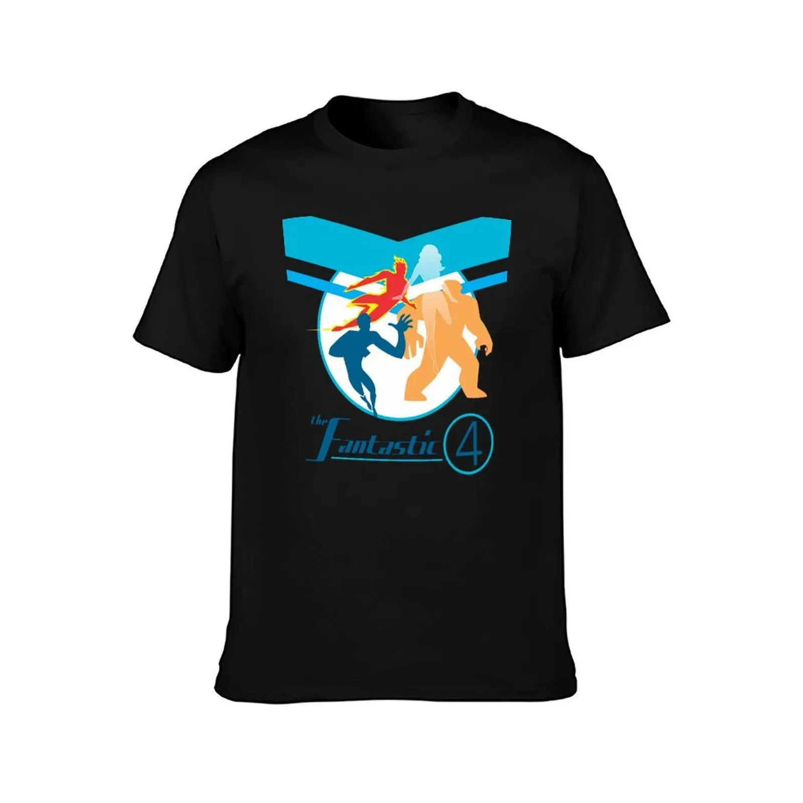 CLASSIC HEROES - FANTASTIC FABULOUS AMAZING 4 FOUR T-Shirt Summer Casual Cotton Tee Oversized Streetwear Tops 100% Cotton
