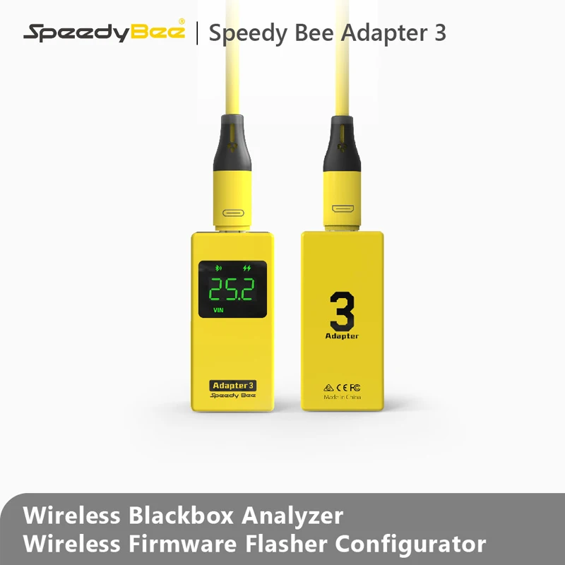 محول SpeedyBee 3 أداة تنزيل بلوتوث مدمجة وصندوق أسود مع محدث البرامج الثابتة BLHeli_S ESC 8 بت