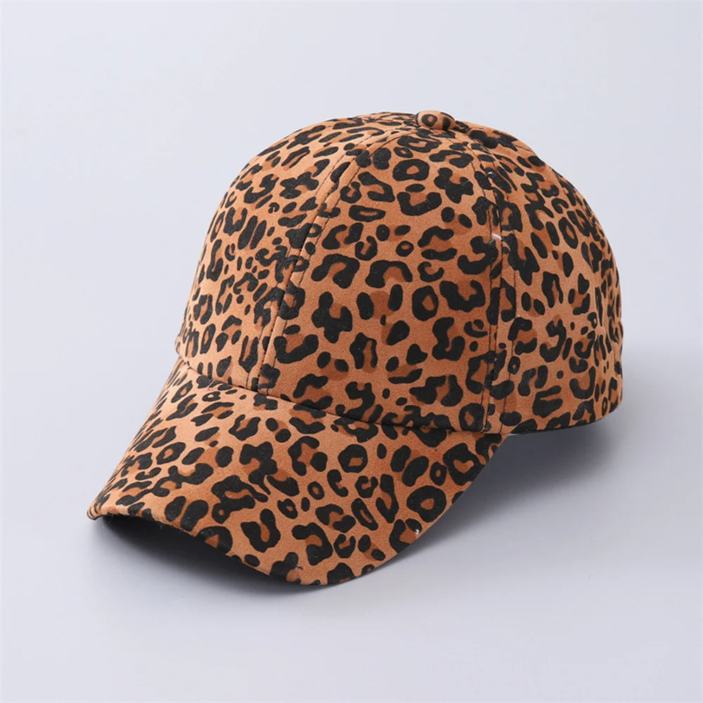 Leopard Print Baseball Caps Zebra Print Curved Brim Beach Cap Outdoor Leisure Sun Hats For Adult Student