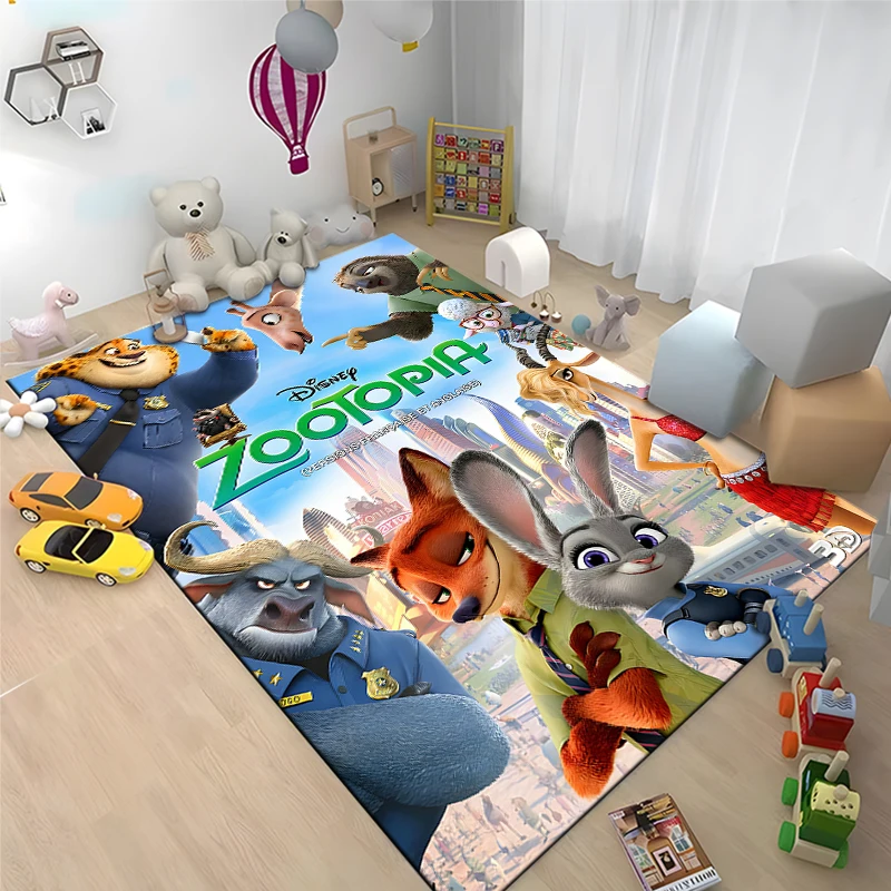 15 Size Disney Zootropolis Pattern Rug Carpet for Living Room Bathroom Mat Creative Doormat Carpet for Bedroom Home Decor