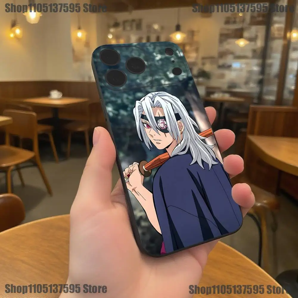 アニメ天元斬鬼 雲鬼院政世 iPhoneケース iPhone 17,16,15,14,13,12,11,Pro,XS,Max,XR,Plus,E,SE4,Mini対応 ブラック ソフトカバー