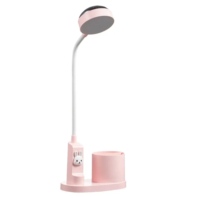 New Rabbit Lamp Cute LED Table Lamp With Night Light Eye Care Table Plug In Home Office Lamp