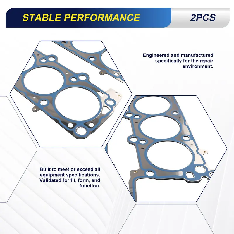 Cylinder Head Gasket Left & Right For Ford Expedition Explorer F150 F350 4.6L 5.4L 2004-2014 7L3Z6051A, 7L3Z6051B