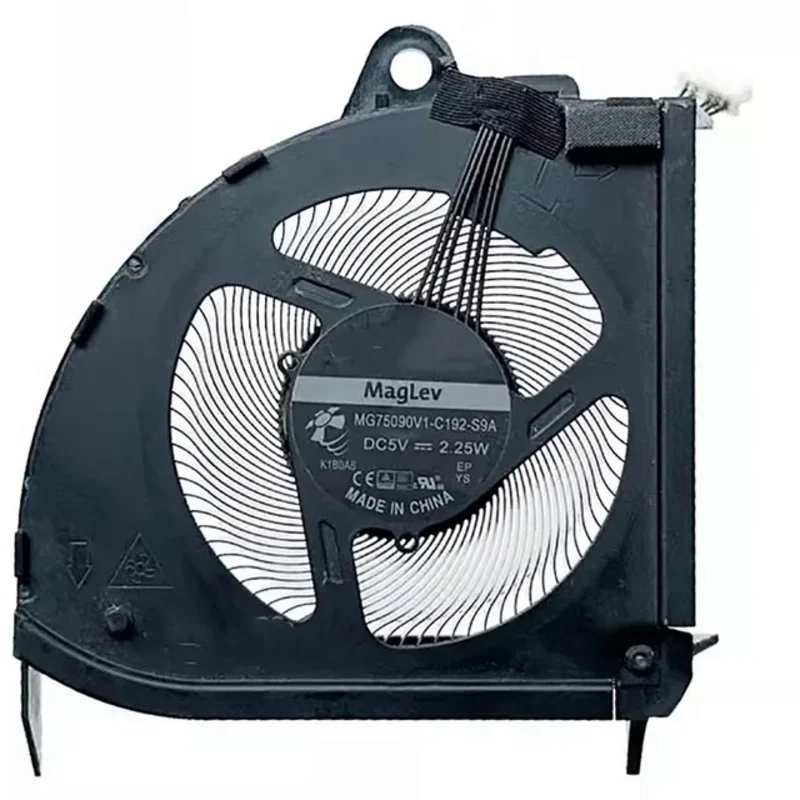 Imagem -06 - Ventilador de Refrigeração Portátil Gpu para Lenovo Thinkpad P15 Gen1 Mg75090v1-c192-s9a mg 75090v1-c195-s9a