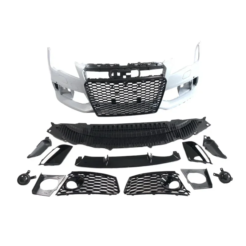 RS6 style body kit suitable for Audi A6 modified RS6 surround bumper center grid 2013 C7