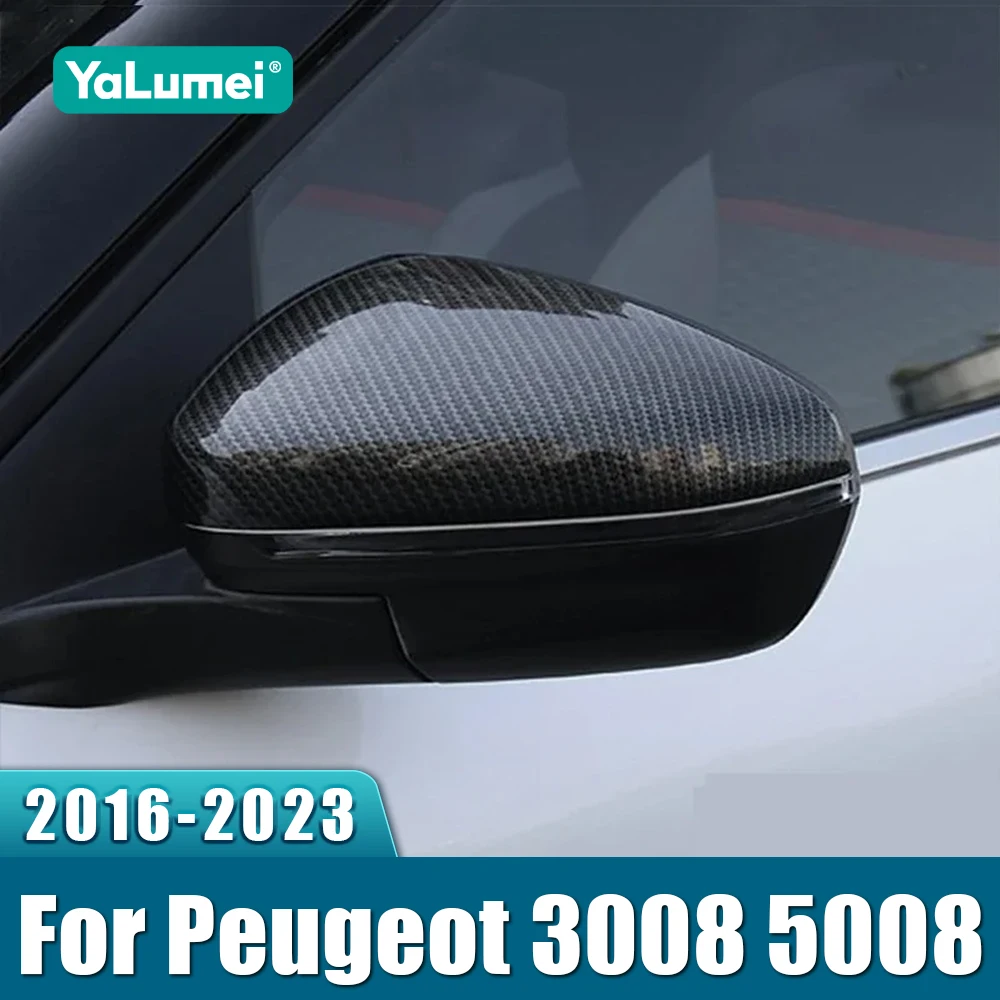 

Для Peugeot 3008 5008 GT 2017 2018 2019 2020 2021 2022 2023 3008GT автомобильное зеркало заднего вида, боковая молдинговая крышка, аксессуары