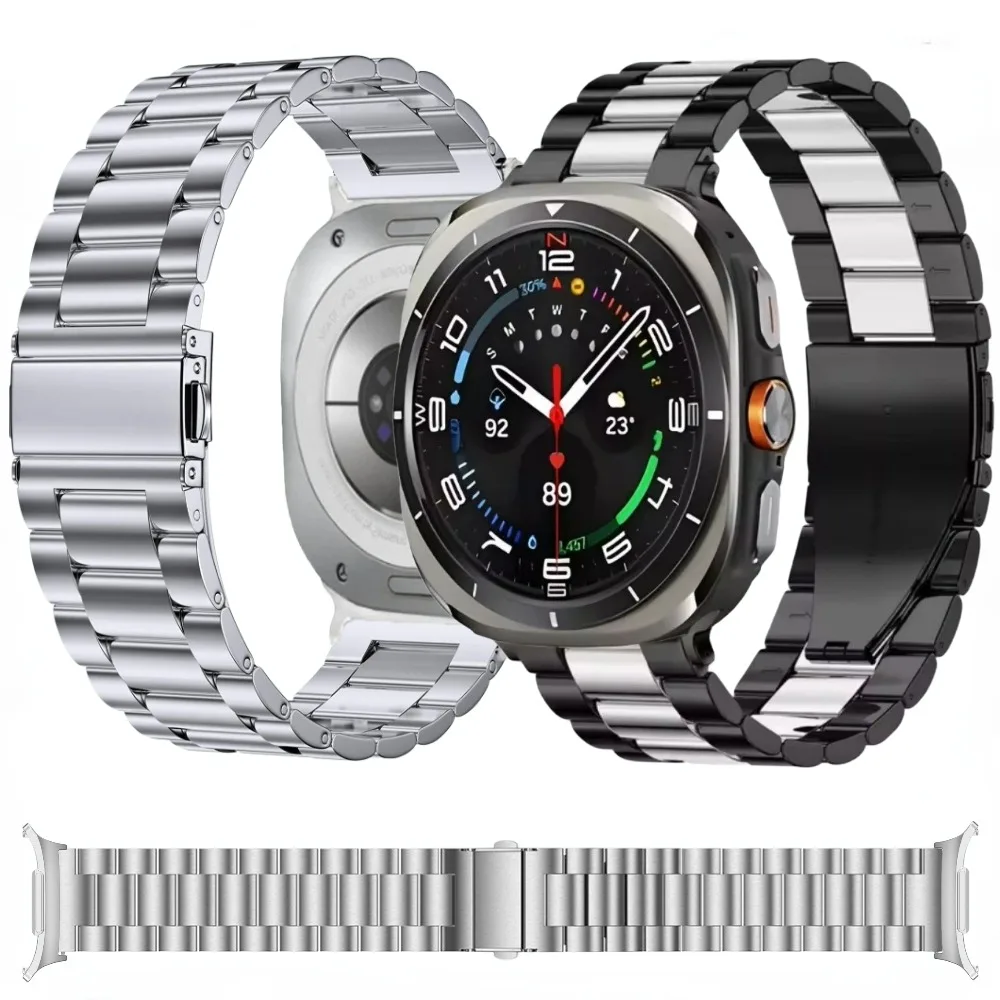 

Metal Stainless Steel Strap for Samsung Galaxy Watch Ultra Business and Leisure Wristband for Galaxy Watch 7 Ultra 47mm Bracelet