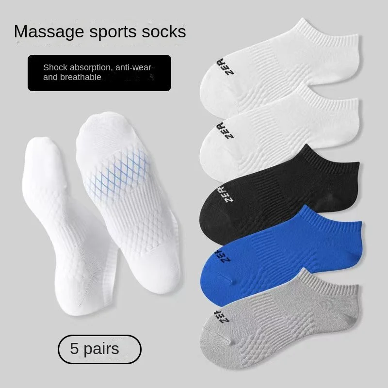 Chaussettes en coton pour hommes, respirantes, fines, de haute qualité, noires, courtes, pour étudiants, taille 39-44