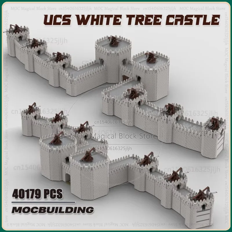 

UCS White Tree Moc Building Blocks Famous Castle Architecture Technology Bricks Large Model DIY Assembly Collection Toys Gifts