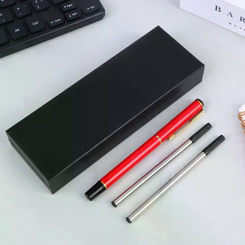 Gift Box Packaging Luxury Metal Ballpoint Pens Kit School Business Office Signature Roller Pen Student Stationery Supplies