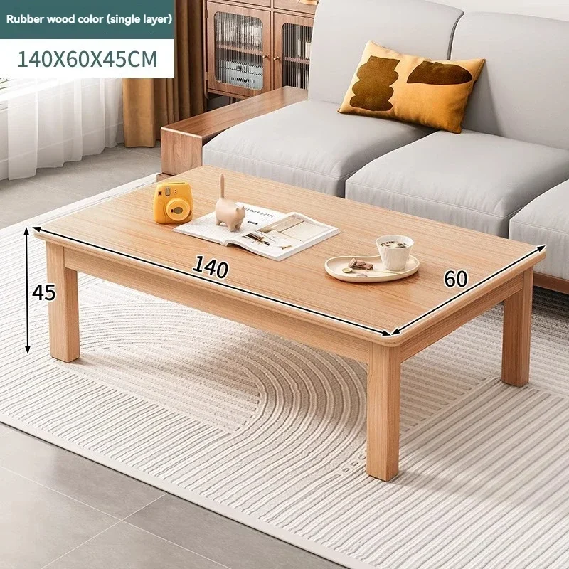 

Кофейный столик из массива дерева для дома, современный, простой, небольшой, многофункциональный чайный столик для аренды, простой низкий столик для аренды.