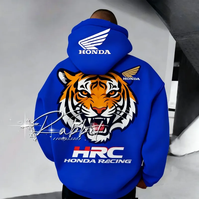 2025 جديد هوندا سباق طبعة خاصة المسار رايدر موضة هوديي سباق الدراجات النارية على الطرق الوعرة الدراجات الدافئة هوديي