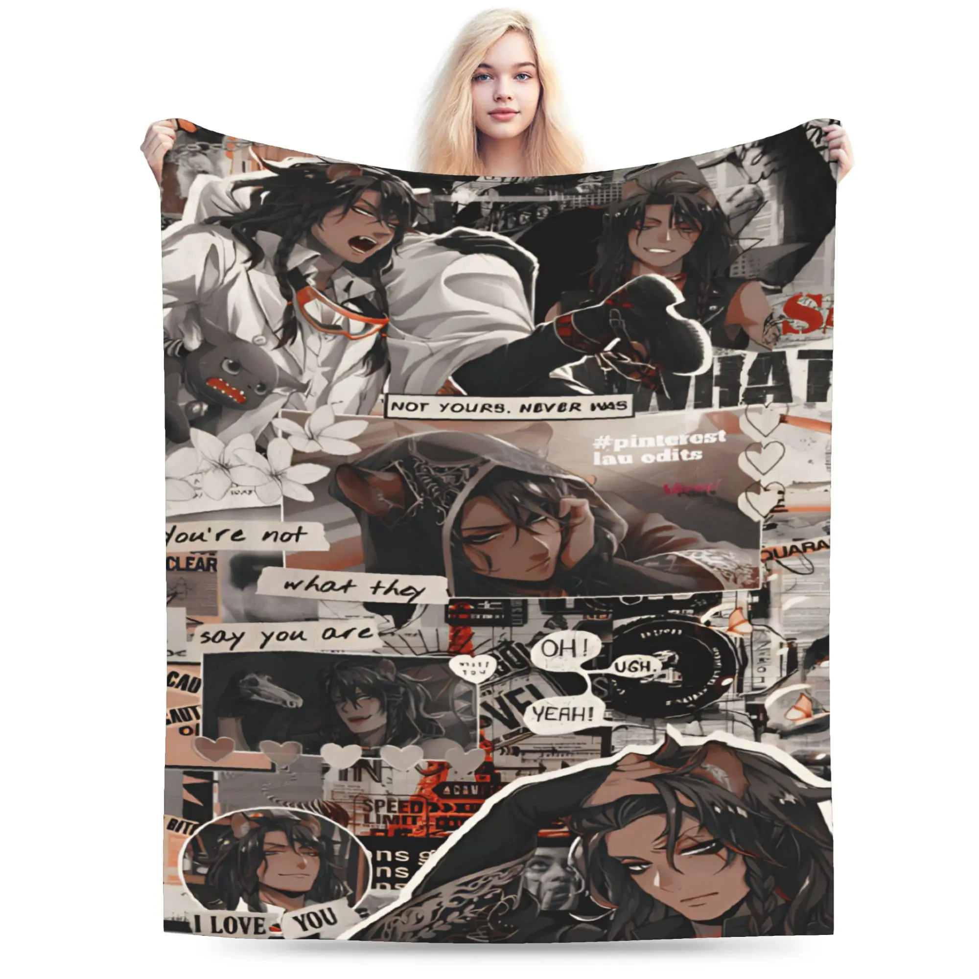 Twisted Wonderland Leona Kingscholar  Merch Blanket Ultra-Soft Flannel  Throw Blanket Relax Bedspreads