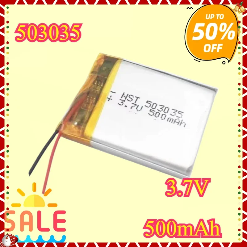 

New 503035 3.7V 500mAh Long-lasting Rechargeable Polymer Li-ion Battery for DVD Navigation GPS Medical Equipment Coal Miner