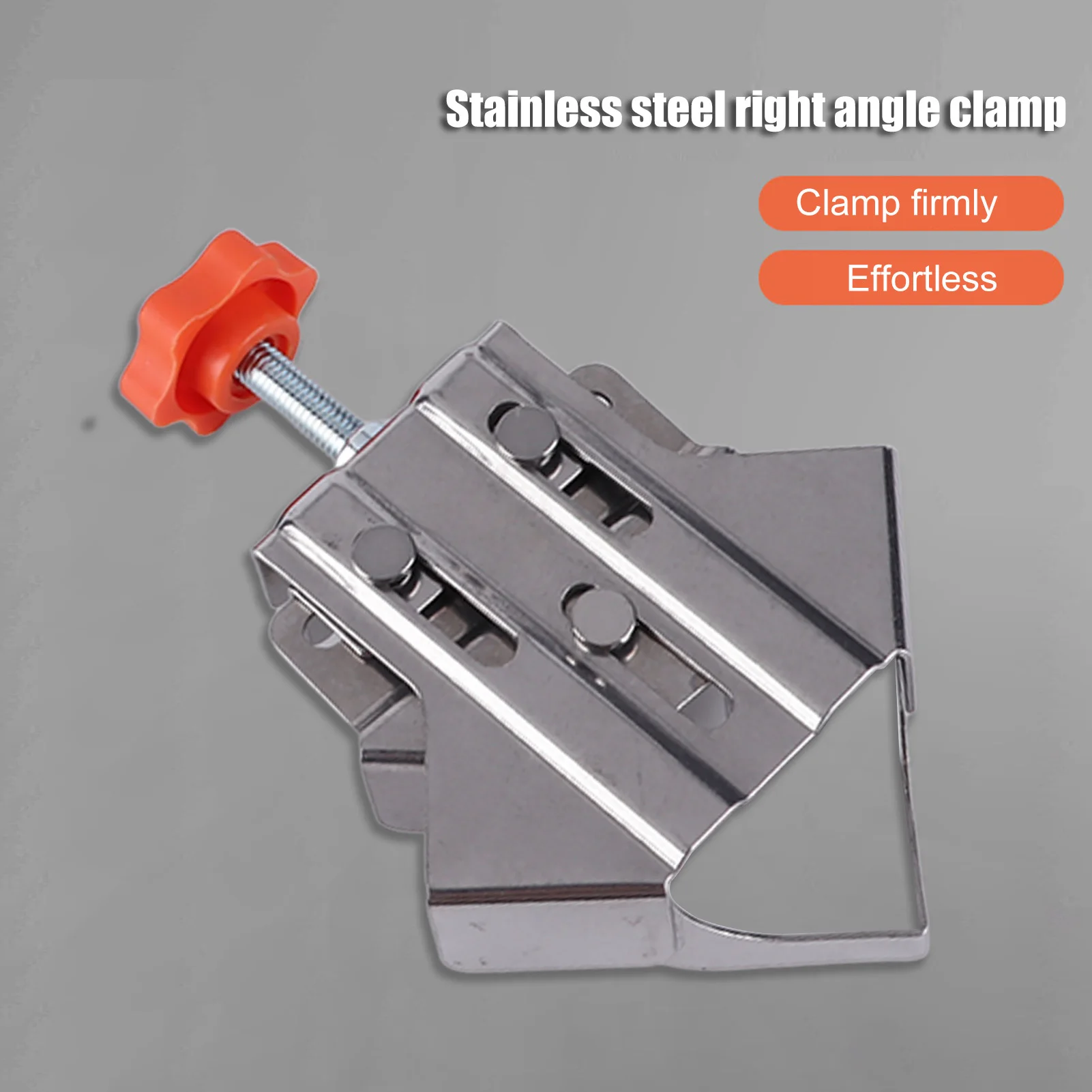 4Pcs Stainless Steel 90 Degree Right Angle Corner Clamp Closed Adjustable Opening for Precision Woodworking and Cabinet Making