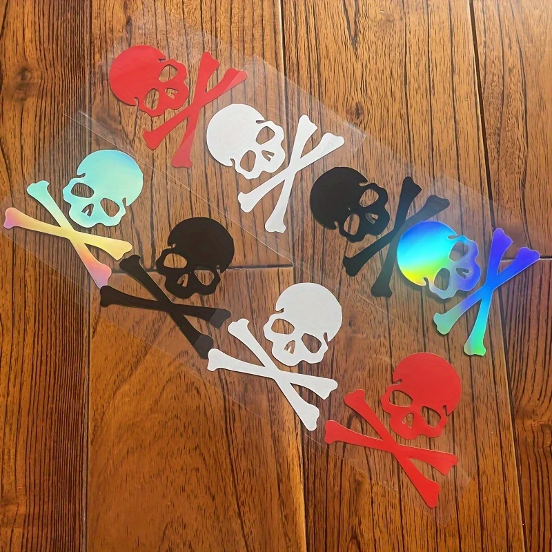 

2PCS/SET Stylish Skull - themed Sticker - Great for Boosting Visual Appeal with an Edgy Element