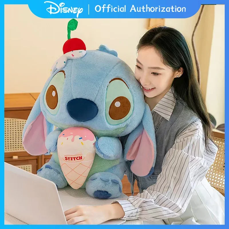 28CM-80CM New Disney Lilo & Stitch Ice Cream Summer Limited Edition Pluszowa zabawka Kreskówka Wypchana lalka Anime Pamiątka Prezent urodzinowy