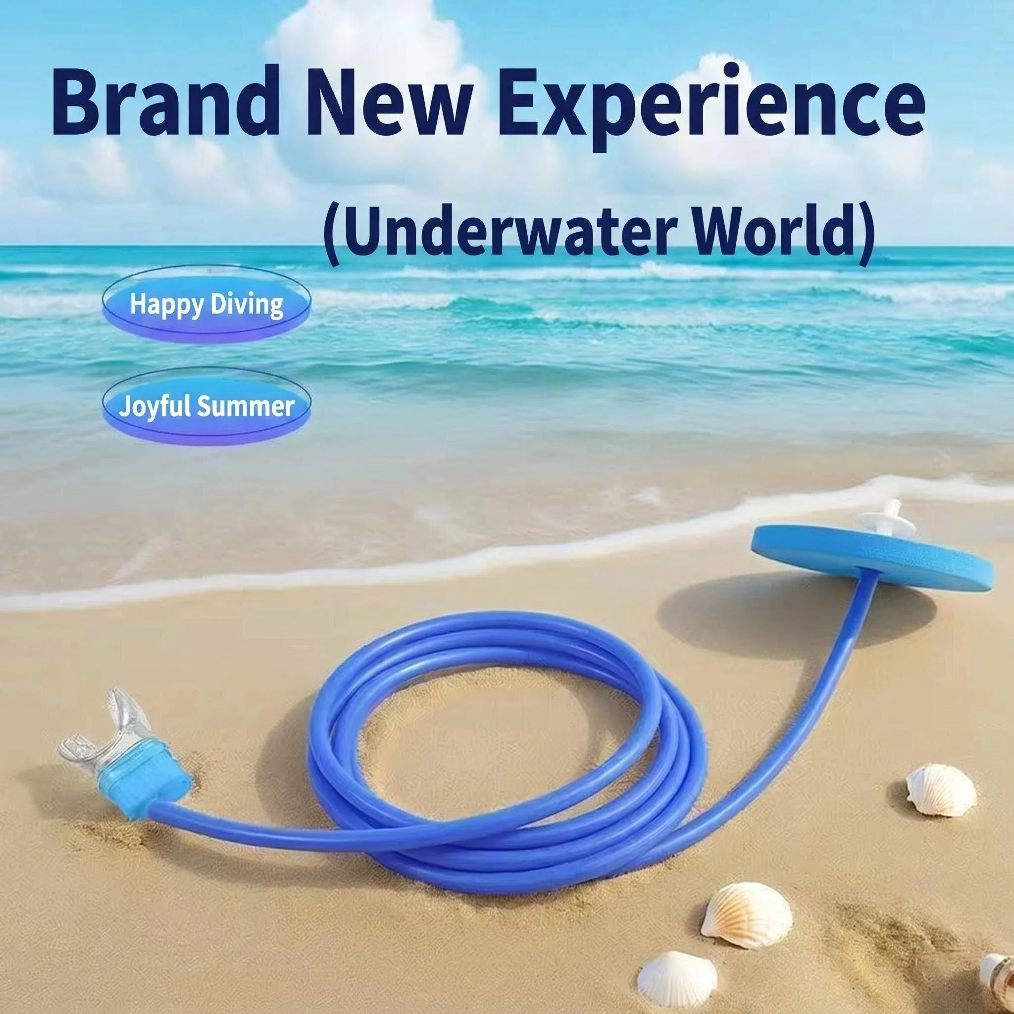

1PC Full Dry Respirator 1M 2M Diving Swimming Equipment Breathing Tube Diving Suit For Adult Men Women Snorkel Trainer