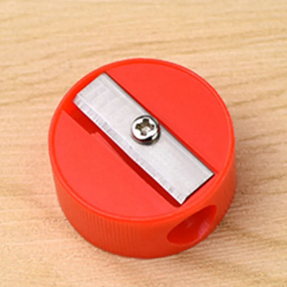 140Pcs Pencil Sharpener Plastic Colorful Round Compact Lightweight Sharpener for Students Kids Office School Supplies