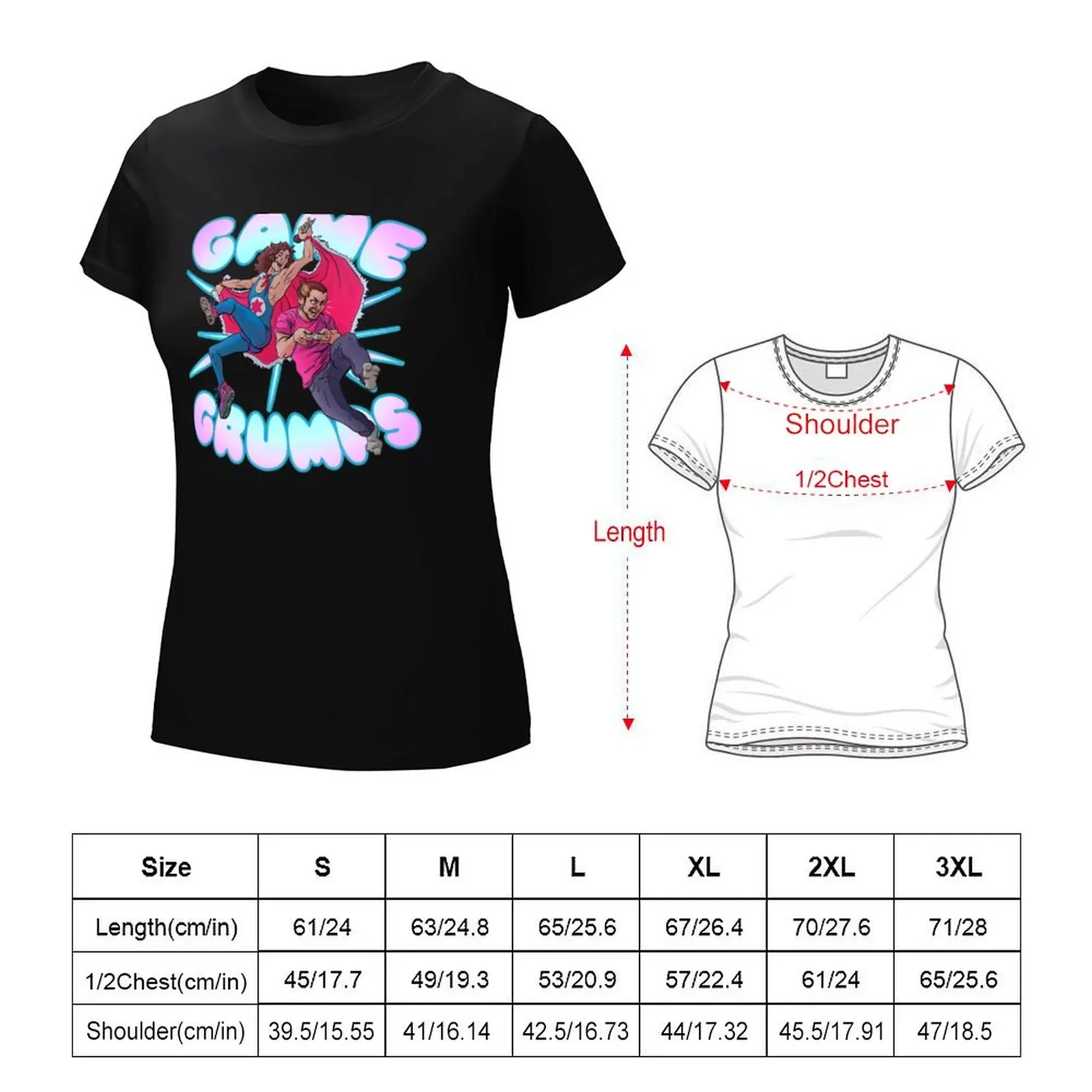 Game Grumps Shout T-Shirt Esthetische Kleding Anime Kleding Shirts Grafische T-Shirts Vrouwelijke Kleding Voor Vrouwen