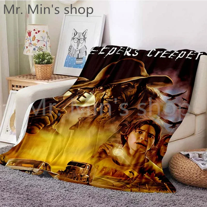 

Horror Movie Jeepers Creepers Blanket Halloween Flannel soft Throw blanket For Kids Adults bed plaid bedspread home textile