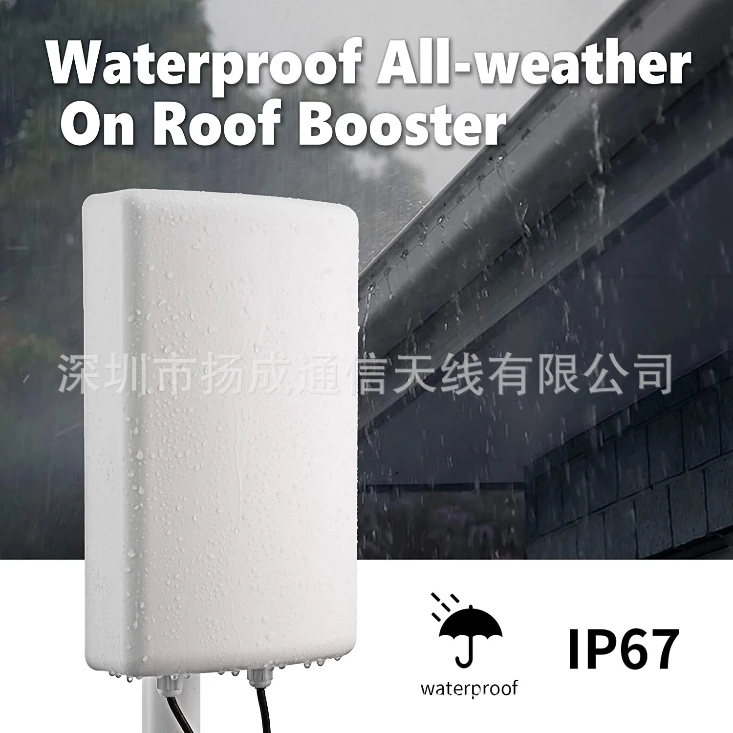 Dual polarized broadband flat antenna 698-3800MHz 16dbi outdoor antenna directional high gain 4G 5G waterproof antenna