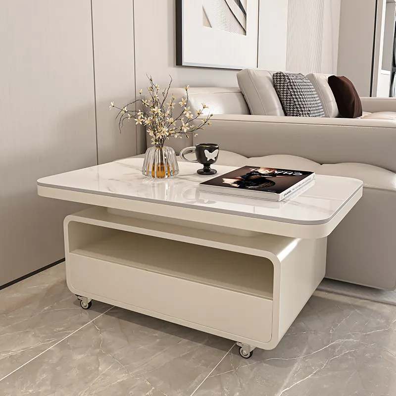

Moving Minimalist Coffee Table Modern Decoration Living Room Designer Coffee Table Aesthetic Unique Mesa Auxiliar Home Furniture